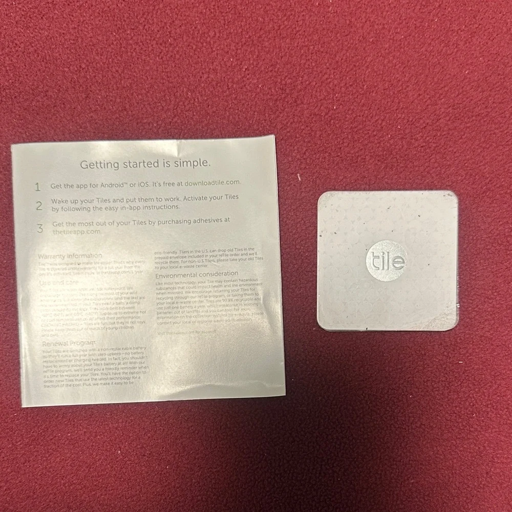 Slim Bluetooth Tracker - White
